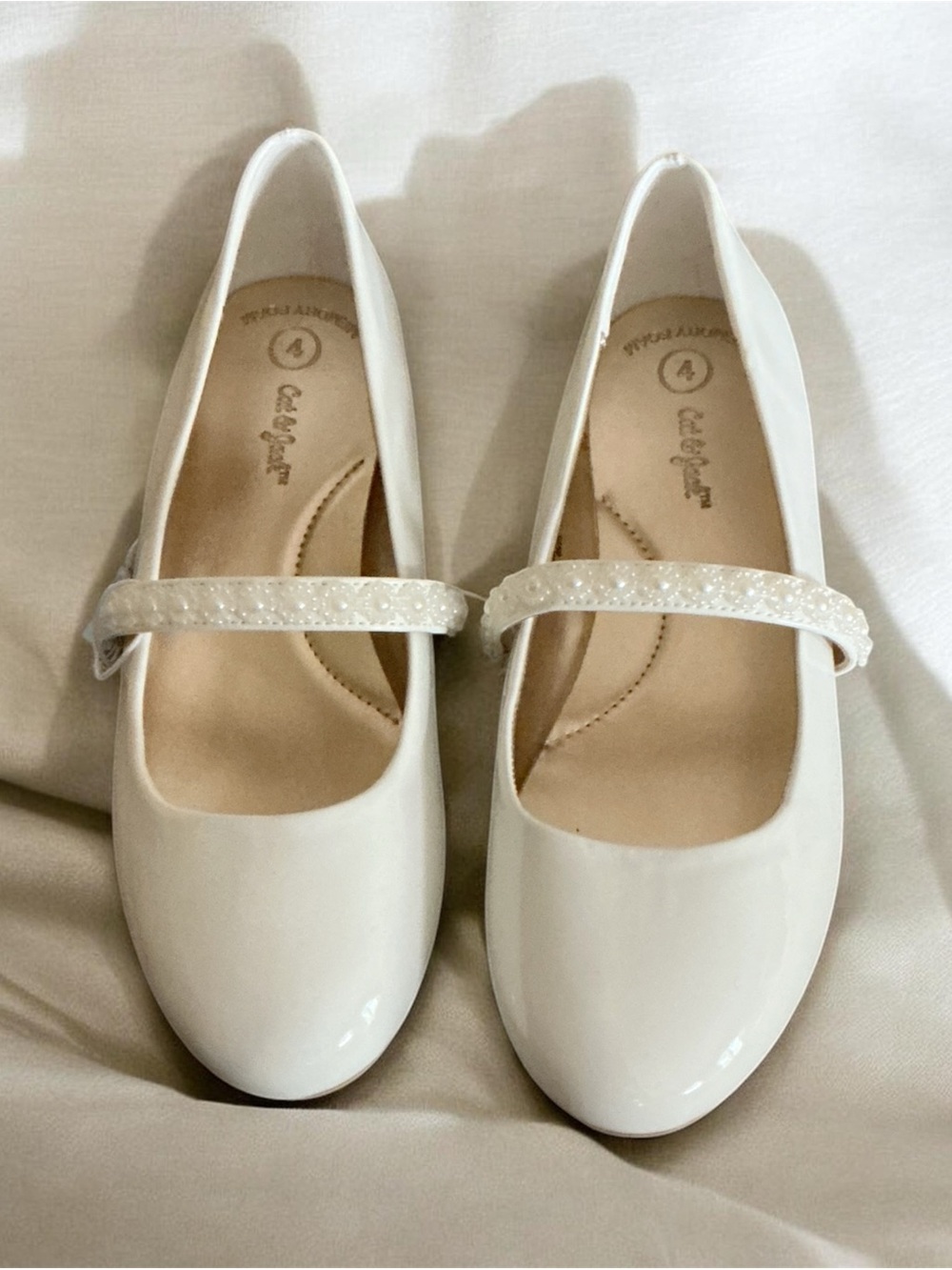 Kids' Brooke Ballet Flats - Cat & Jack™ White 2: Slip-On